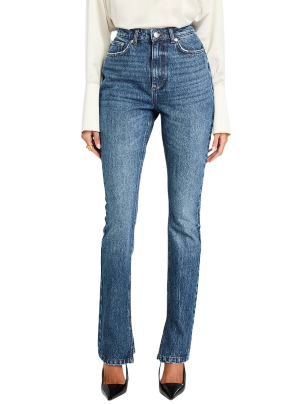 SER.O.YA Low Tide Split Hem Distressed Jeans - Rare Sample 25x34 EUC Beautiful